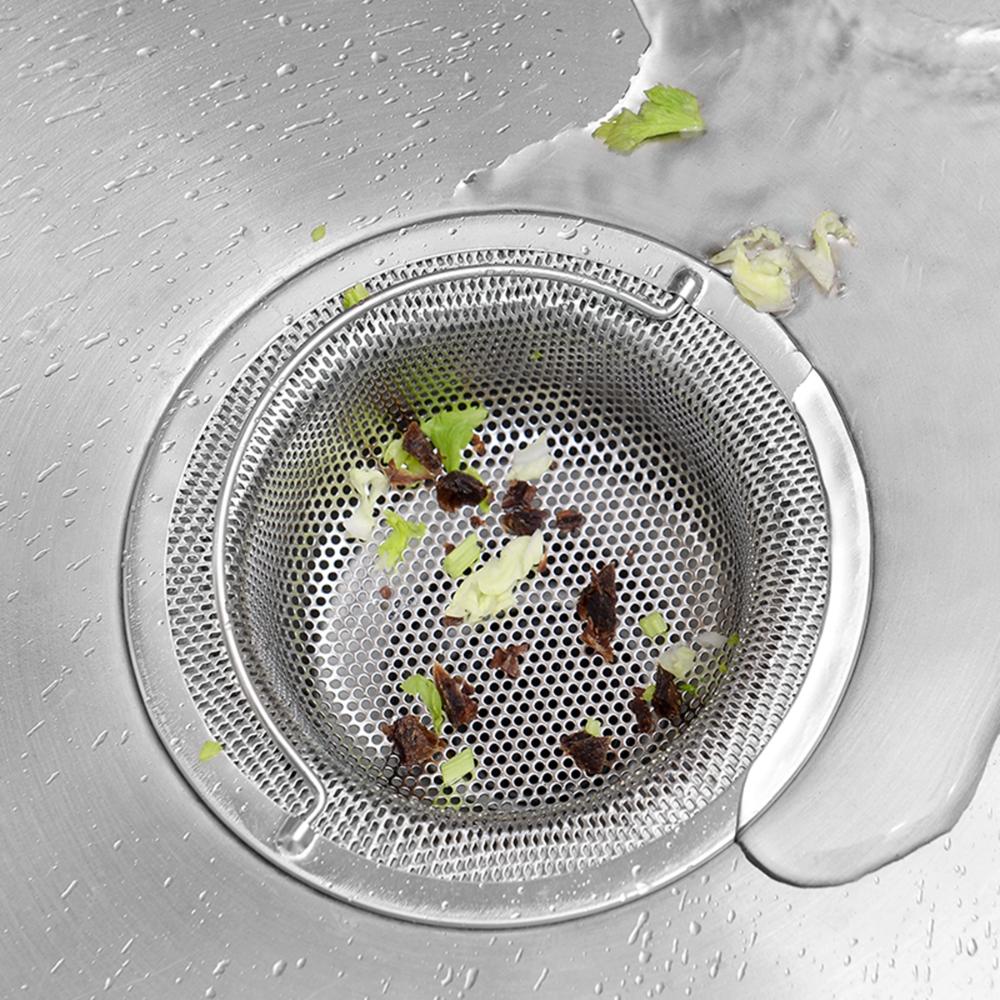 Kitchen Fine Mesh Filter with Handle Sink Drain Strainer Colander Waste Stopper Basket Catcher