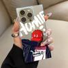 Square Back Tube Protection Clear Case For iPhone 13 11 12 16 ProMax 15 Plus 14 Pro Max Anti-Oxygen,Hat Wearing Character Pattern Casing