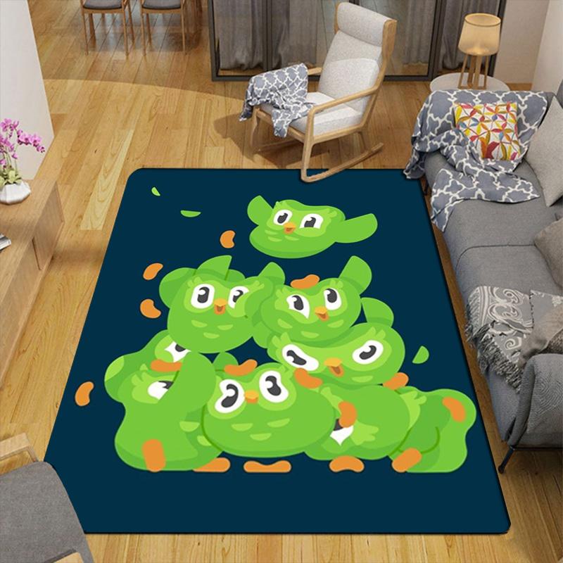 Doolingo-inspired Rug Floor Mat for Living Room or Bedroom Soft and Comfortable Carpet a Gift for Birthday and Holiday.
