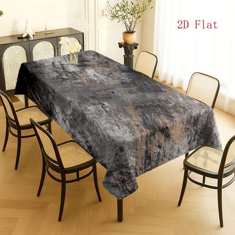 2D Flach 1 Stück - Tischdecke mit alter Zementtextur für Esstisch, Couchtischabdeckung, Küchenarbeitsplatte, Tägliches Essen, Treffen mit Freunden,