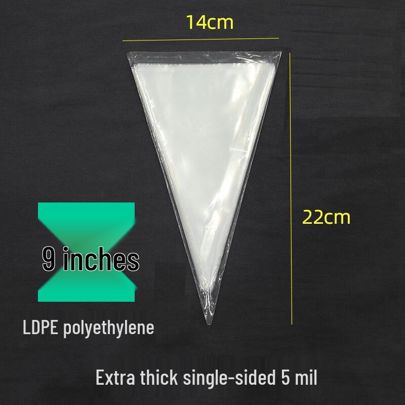 WS Disposable Triangular Piping Bags, 200 Count