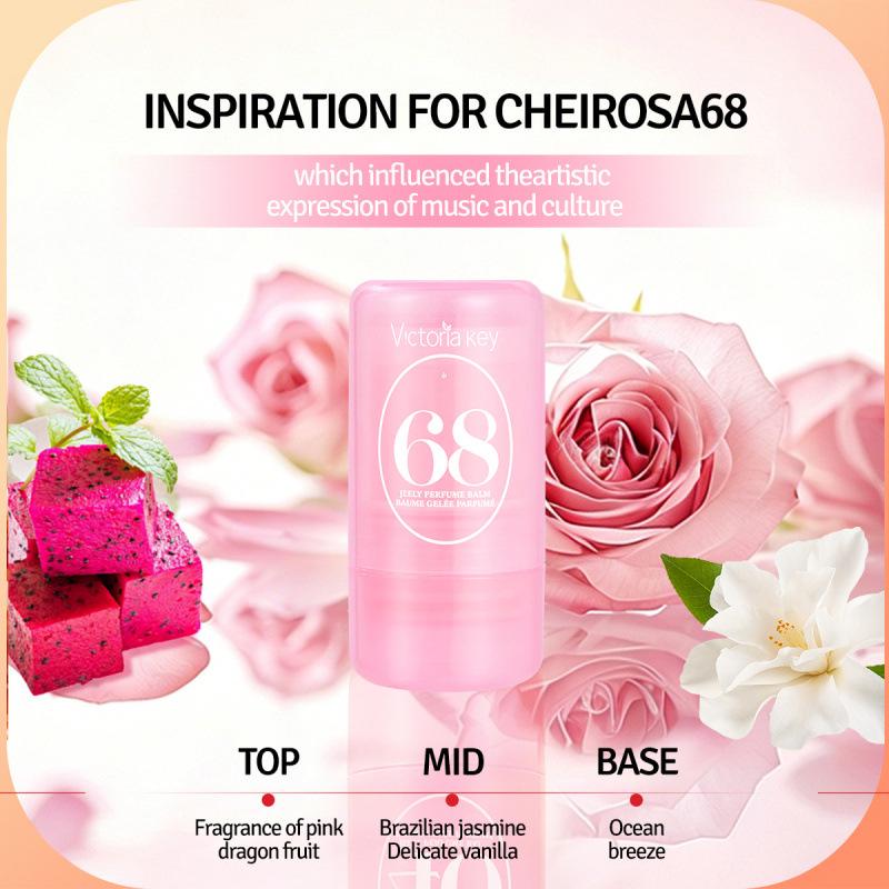 Brazilian Natural Solid Deodorant Stick: Long-lasting Fresh Fragrance, Elegant Texture, Portable Perfume