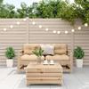 VidaXL Garden Lounge Set with Cushions 3 Pcs, Patio Sofas, Patio Furniture Set, Outdoor Furniture, Wood of 3250764