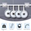 Self Adhesive Curtain Rod Bracket Punch-free Adjustable Curtain Bracket Clamp Hook Household Fixed Clip Hanging Holder