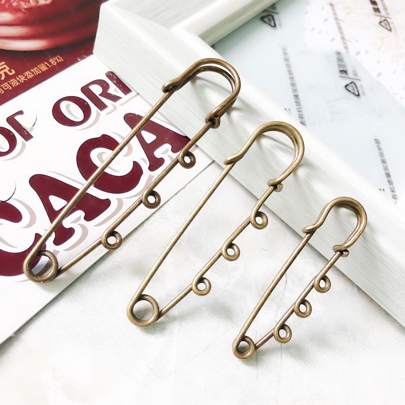 Korean Gold Large Pin Brooch for Sweaters & Hats - Simple Anti-Exposure Accessory