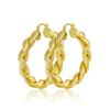 Chic Golden Geometric Hoop Earrings: Stylish and Charming Commuter Gift for Women