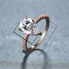 Silver Simple Classic WaterDrop 4-Carat Zircon Ring for Women Engagement Wedding Luxury High Quality Fine Jewelry