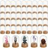 24 Pack Glass Cloche Dome Wedding Decorations Glass Bottles with Cork Stoppers Decoration Message Glass Bottle Vial Cork Candy