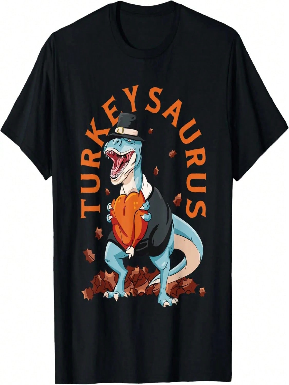 Turkeysaurus Dinosaur Trex Thanksgiving Shirt For Boys unisex T-Shirt S разноцветный