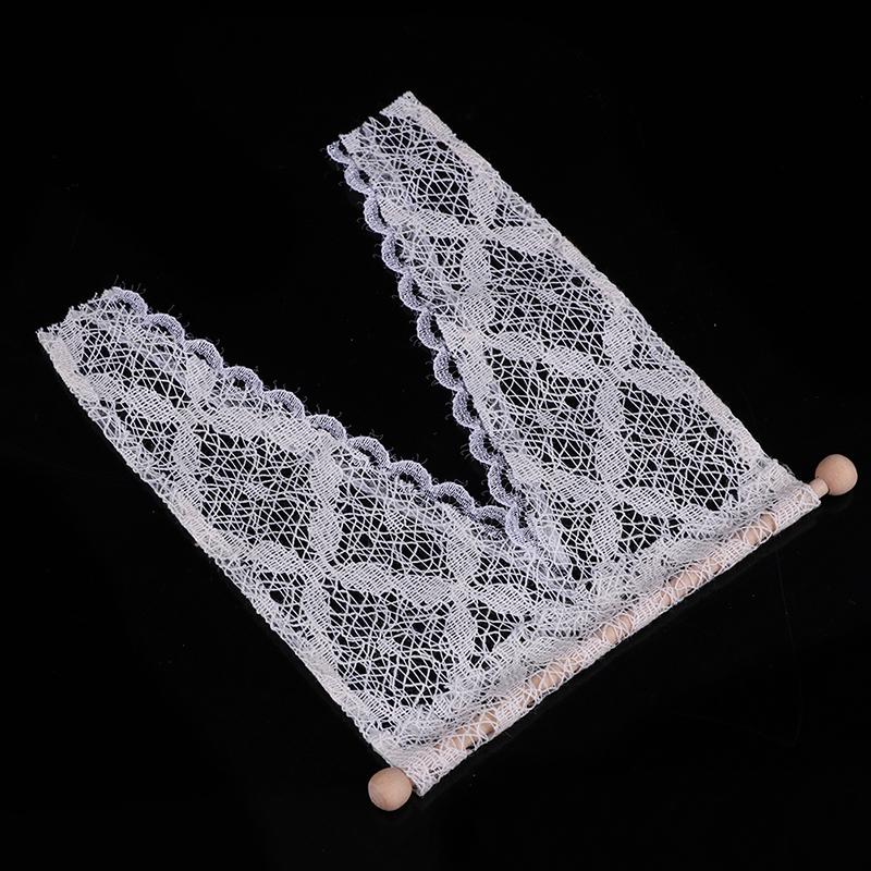 1:12 Puppenhaus Vorhänge Miniatur Möbel Raffgardine mit Stange