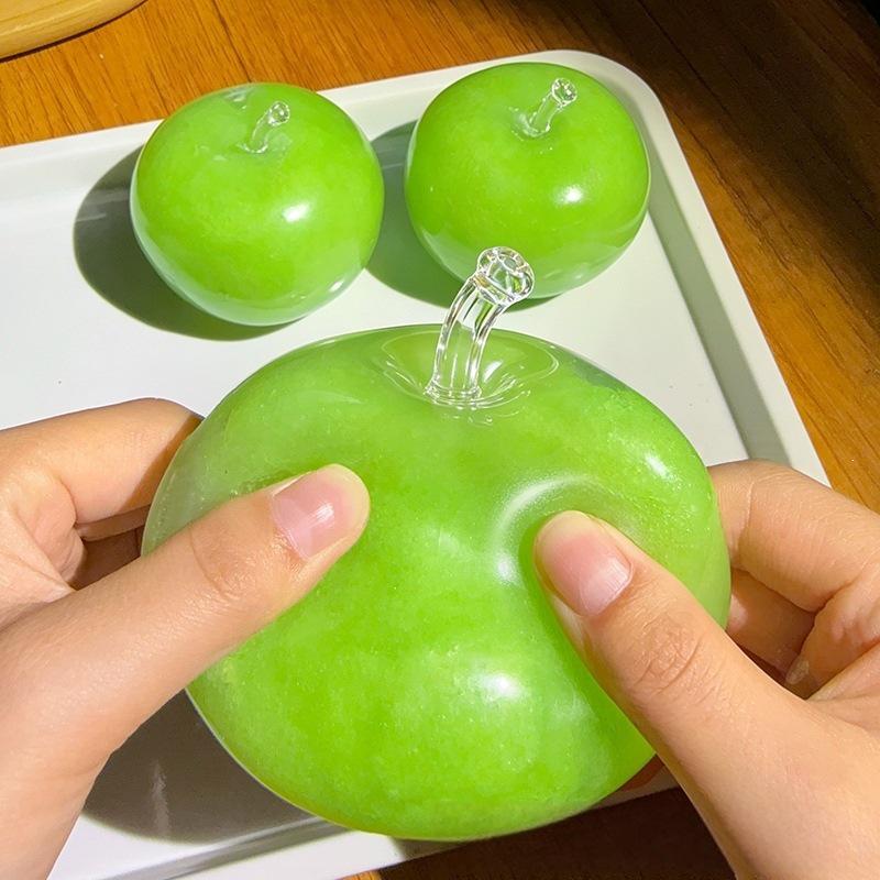 Green Apple Decompression Squishy Toy by mido