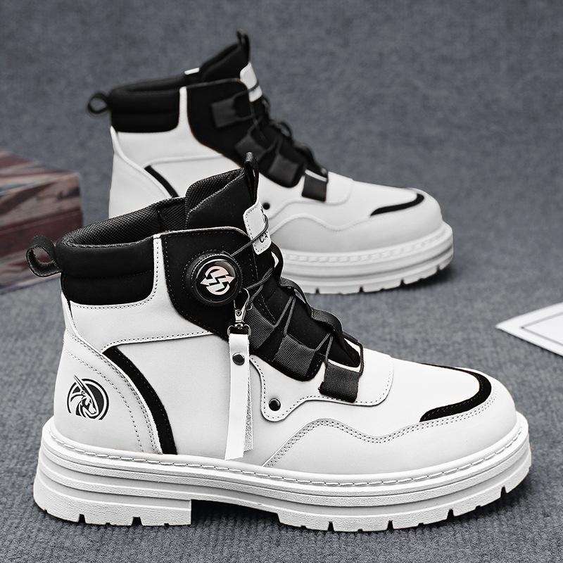 Martin Boots Winter New Wear-resistant Boots British Casual Shoes Rhubarb Boots
