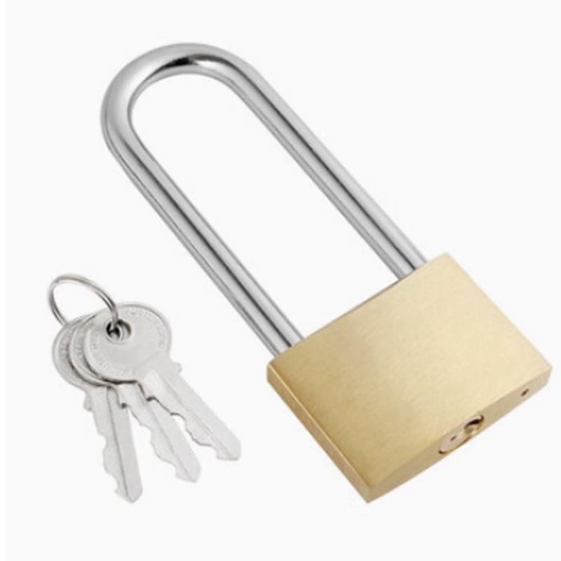 Lixun 45mm Waterproof Copper Long-Shackle Padlock