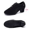 Lateinamerikanische Tanzschuhe für Damen zum Schnüren, Übungsschuhe mit geschlossener Zehenpartie, moderne Salsa-Tanzschuhe für den Unterricht und Aufführungen