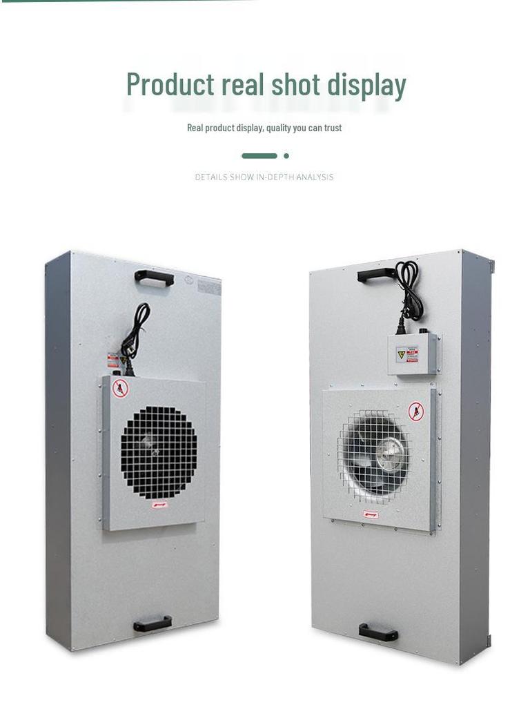 FFU High-Efficiency Industrial Air Purifier - Class 100 Dust-Free Workshop Filter Fan