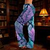 Women's Casual, Fashionable, Retro-print Loose-fitting Loungewear Pajamas