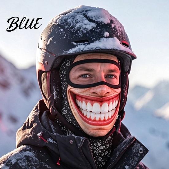 Leichte Skimaske Alter Mann Skimaske Realistischer Druck Sturmhaube Neuheit mit Halsabdeckung für Motorradfahren Abdeckung Radfahren Snowboarden