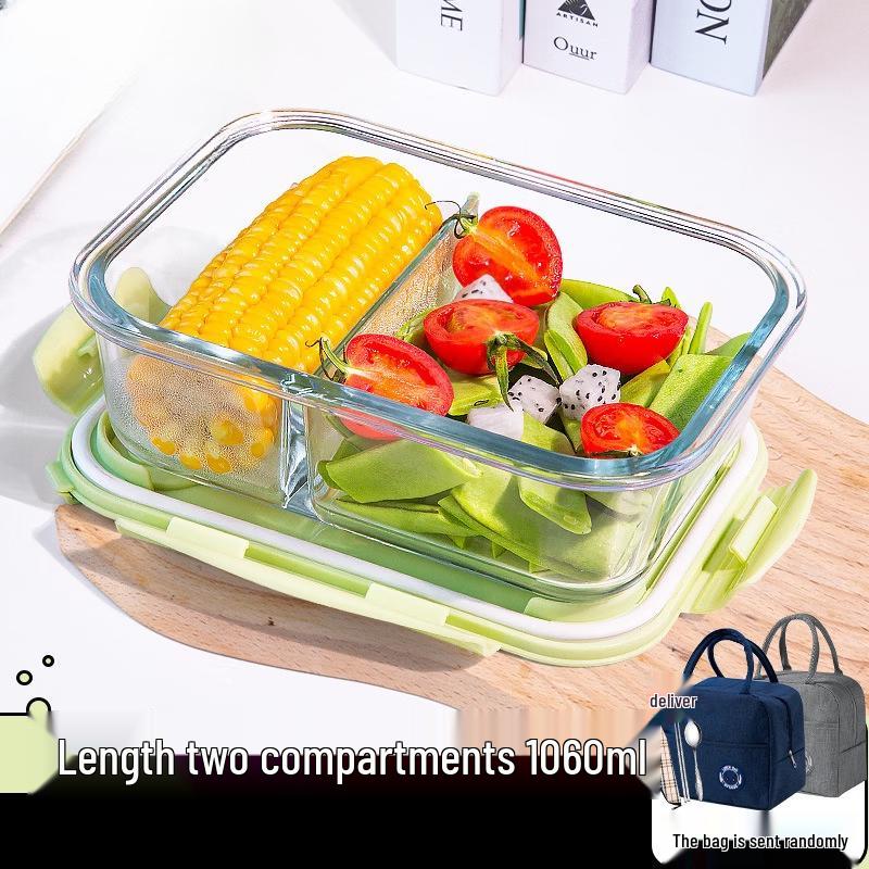 Microwaveable Glass Lunch Container with Lid
