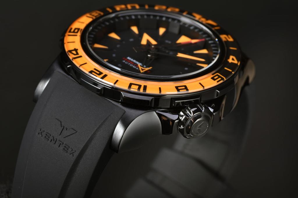 [KENTEX] Watch IWAWP MARINE GMT Mechanical Automatic Winding Limited to 88 pieces S820X-04 Men's Black