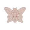 Peluche Abricot Agneau Rose Élégant Papillon, Doux, Mignon, Moelleux, 24cm