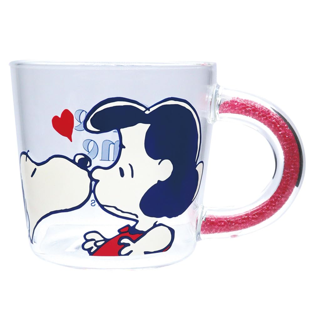 Onishi Ken Manufacturing Стеклянная кружка PEANUTS D13 KISS/PK Размер прибл.. 8.9 H8.5 PM-2800