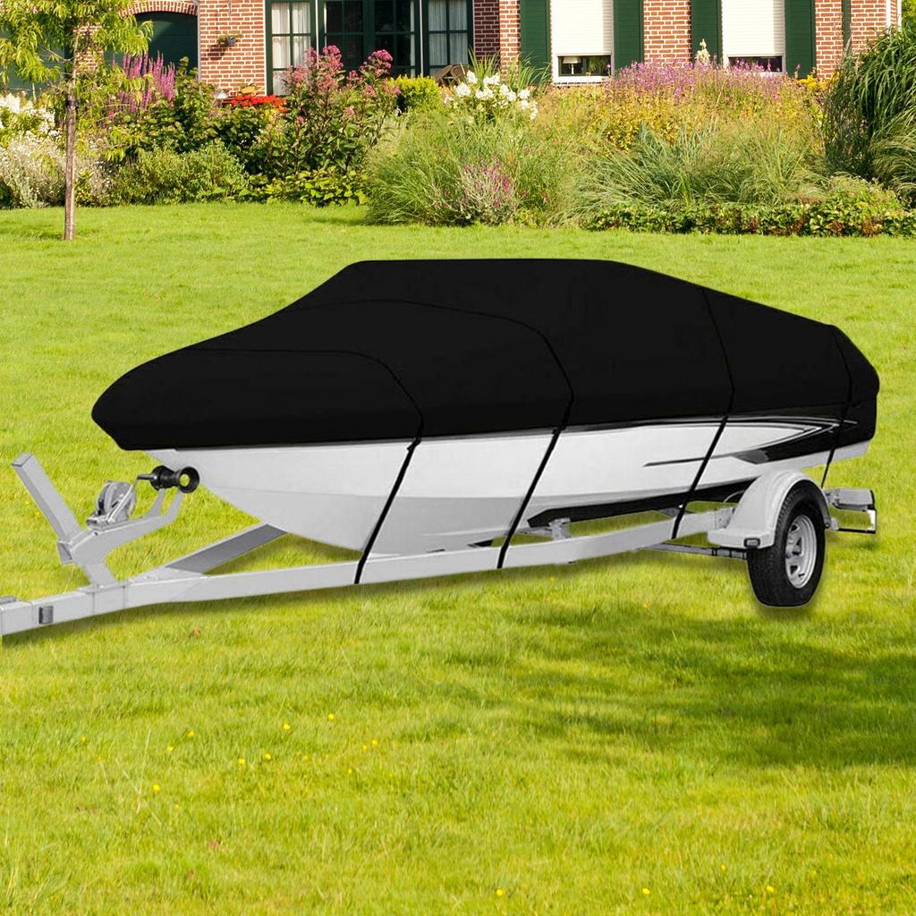 Boat Cover Rain Waterproof Sunproof Snowproof Excellent Weather Defense V-Shape Boat Cover  multiple size options