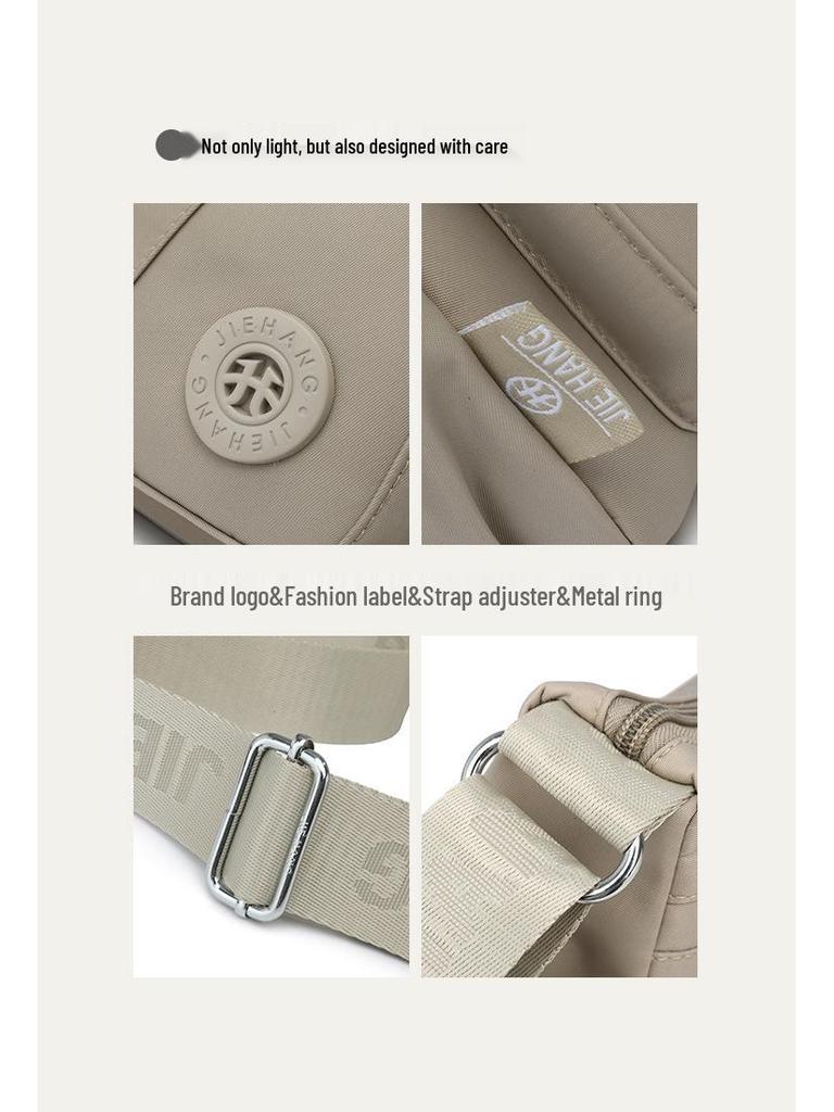 Tide Women's Nylon Crossbody Bag: Large Capacity, Lightweight, Autumn 2025 Mommy Shoulder Bag