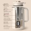 110V-220V Automatischer Sojamilchbereiter, Ohne Kochen, Ohne Filter, Multifunktional für 3-4 Personen