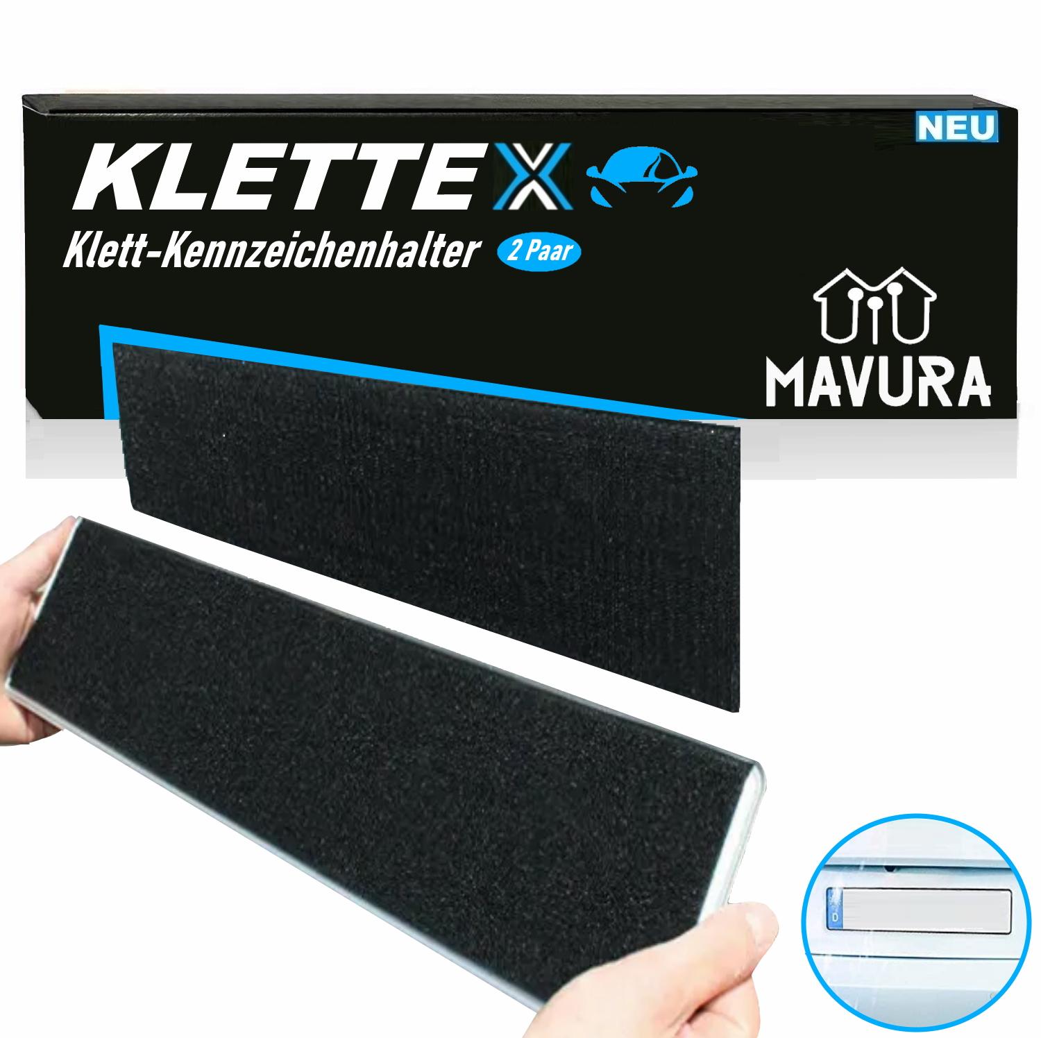 

KLETTEX 2x Безрамковий тримач номерного знака Самоклеючий тримач номерного знака для автомобіля