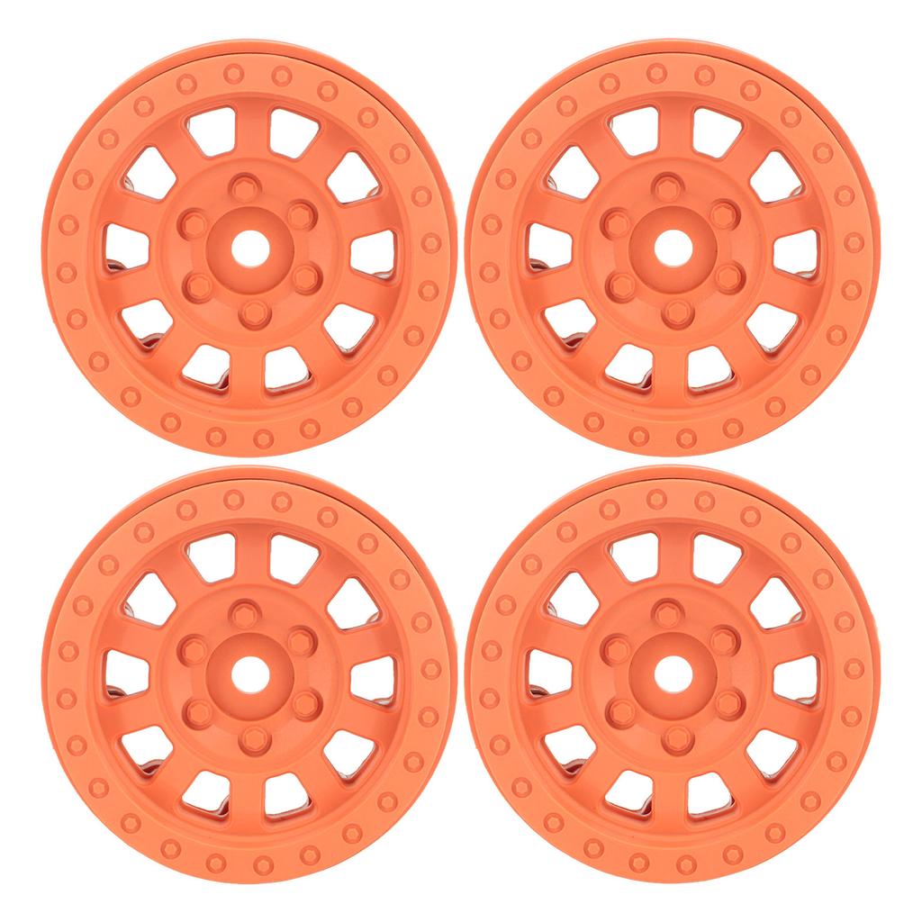 1.9in Wheel Rims RC Beadlock Wheels Rims for Axial SCX10 for Traxxas 1 10 RC Crawler Cars Orange