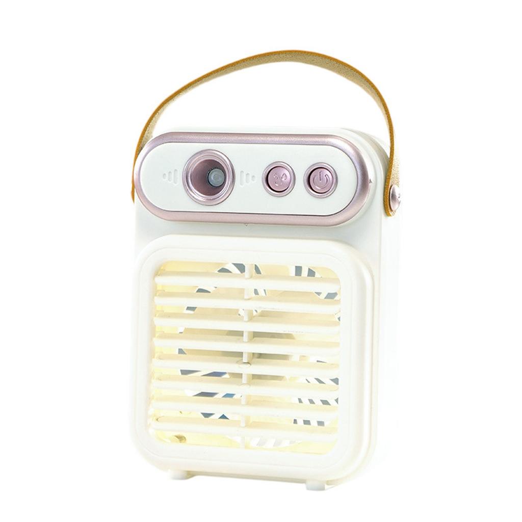 Retro Style Mist Fan – Portable USB Rechargeable Handheld Desktop Fan With Humidifier Function