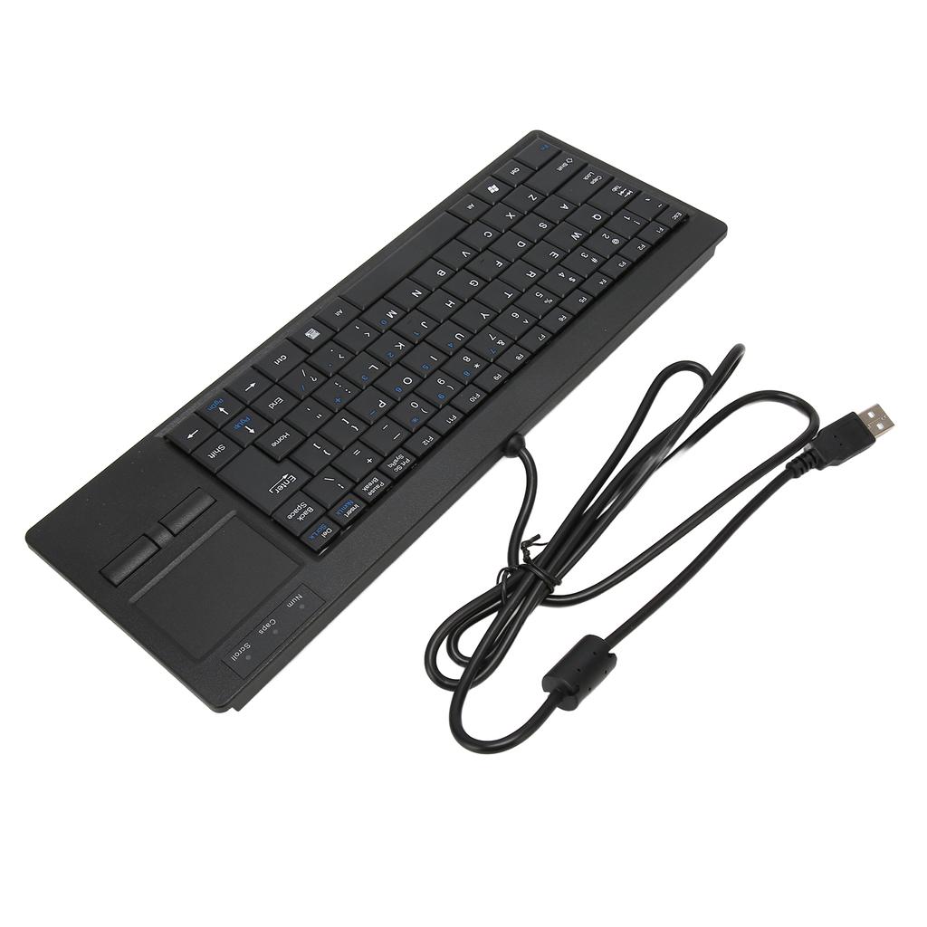 Industrial Keyboard Touchpad Wired Connection X Scissor Foot Plug and Play IPC Keyboard for