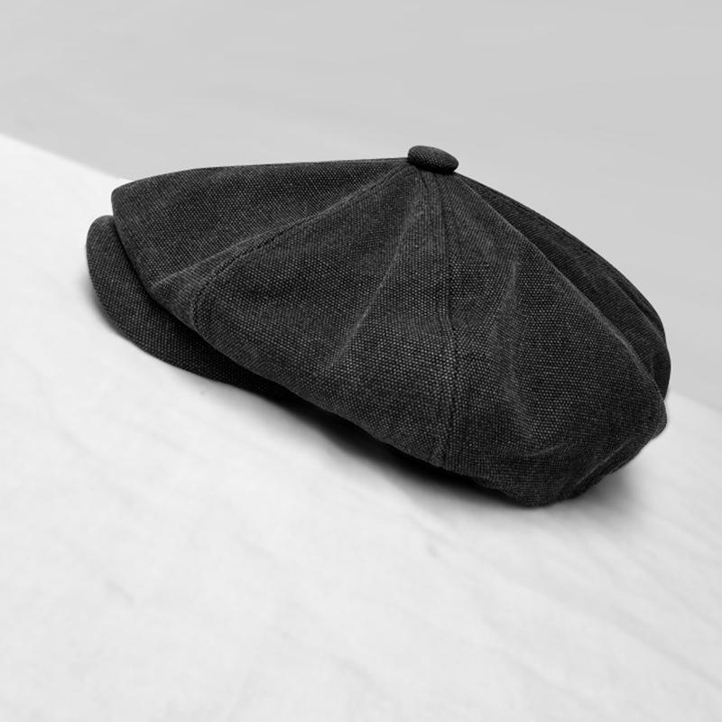 Gorras de Lona para Hombre Estilo Newsboy de Alta Calidad Planas Estilo Británico Gorra Octogonal Gorra Vintage Gatsby Sombreros Primavera Otoño BLM21