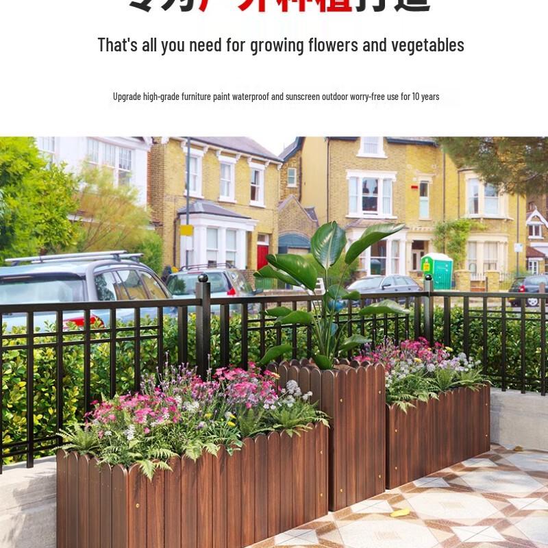 

Maididuo Outdoor Rectangular Wooden Planter Box