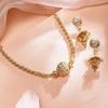 Beaded Design & Cubic Zirconia Embellishments Necklace Set for Women & Girls | Handcrafted Jewelry | Ideal for Weddings, Ethnic Wear