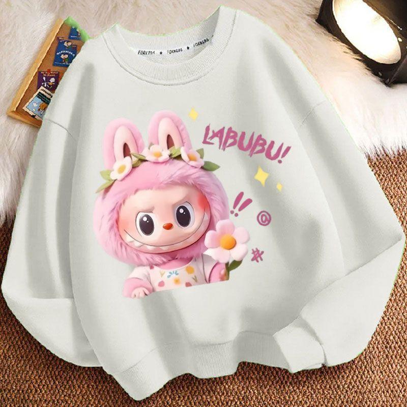 Loose Round-neck Hoodies for Children, Fashionable Long-sleeved and Cute Round-neck Hoodies for Boys and Girls In Spring, Autumn and Winter