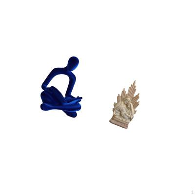Abstract Thinker Human Figurine Sculpture Ornament for Office Table Home Decoration Catholic