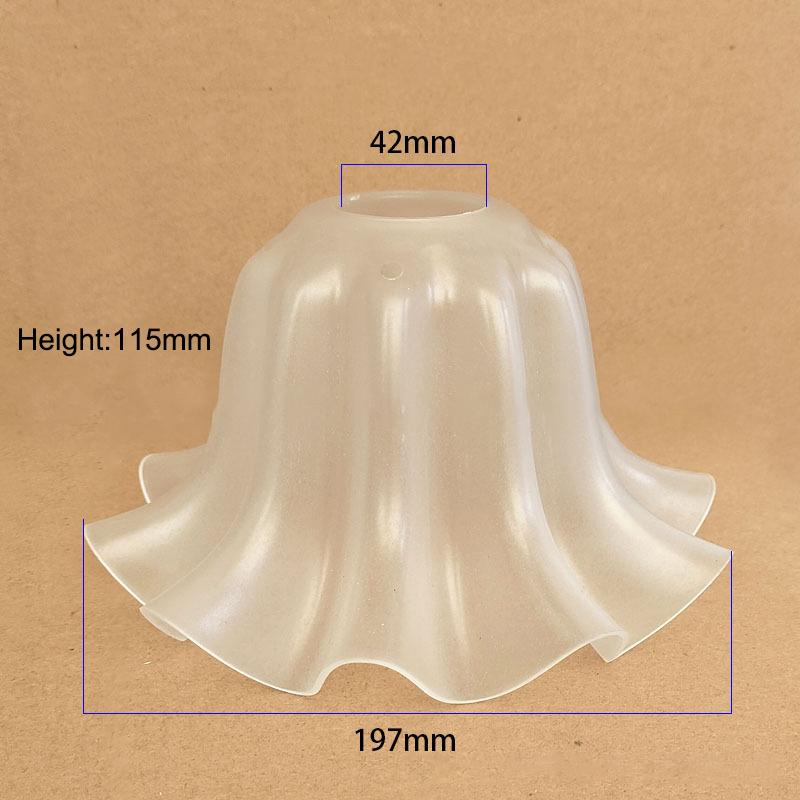 Acrylic Bell Orchid Lampshade Hanging Lamp Accessories Table Parts Diy Wall Night Restaurant Chandelier Lampshade Accessories
