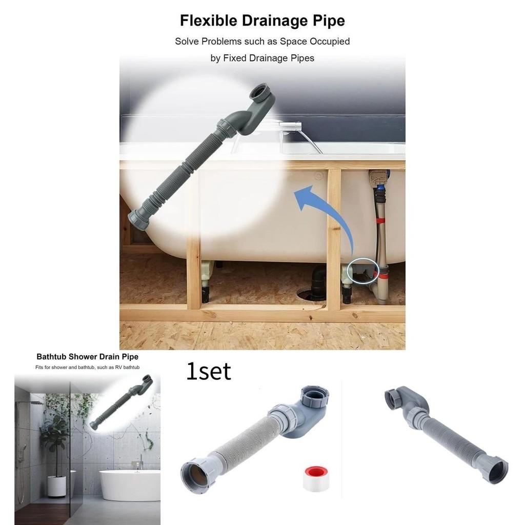 Waterproof 1/2 P Trap With Sealing Tape For Bathtub And Shower Drain Connection