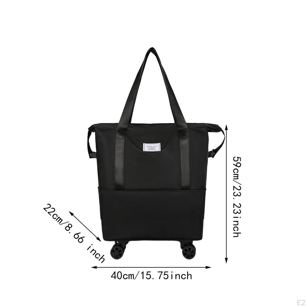 Compact Travel Duffel Bag with Wheels for Easy Transport