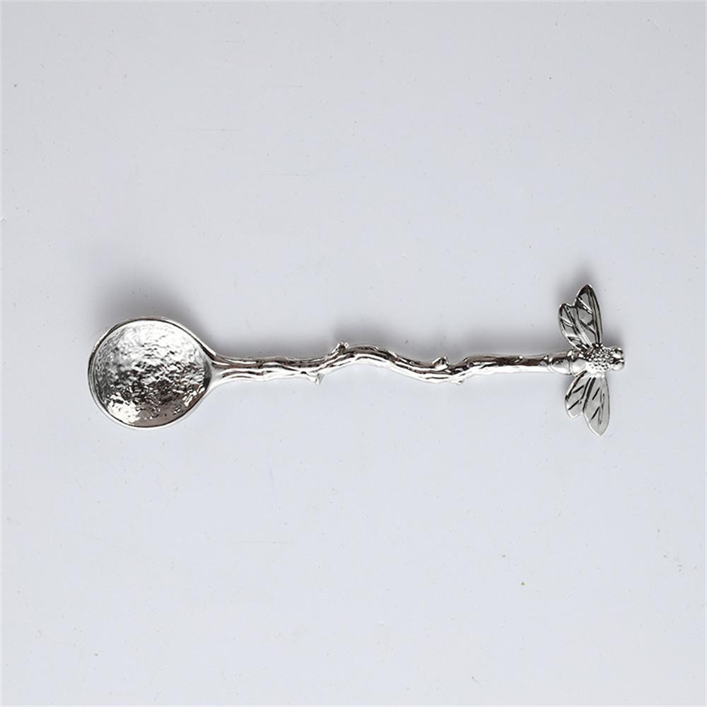 Dragonfly Design Coffee Spoon Metal Bar Tea Spoon Stirring Tool Kitchen Dessert Scoop Tablewear