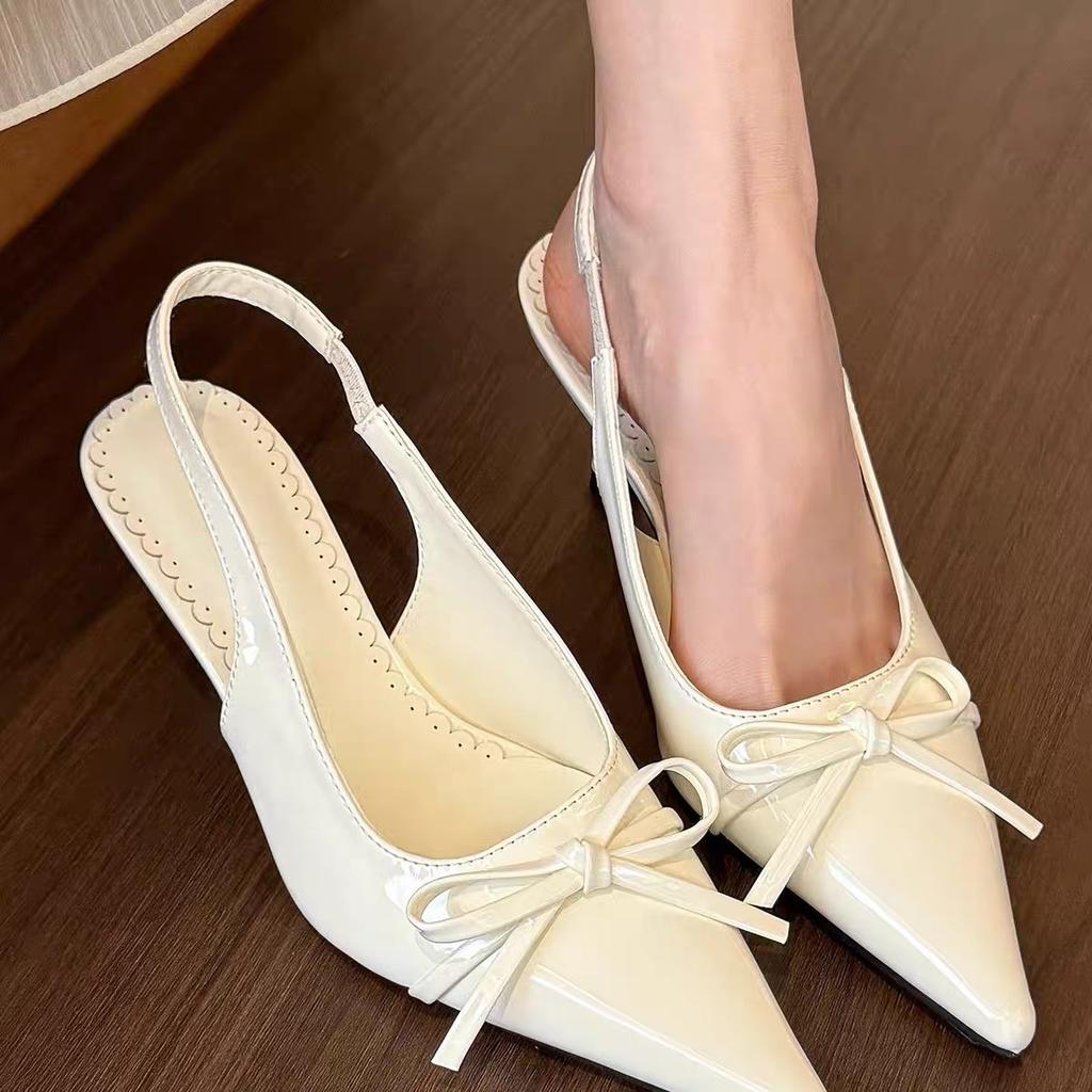 High Heels Sandalen Einzelschuhe Modeschuhe Warren Taschenkopf Sandalen 2025 neu leer Einzelschuhe Schmetterling