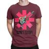 Unisex Rote Chilischote T-Shirt Rockband Baumwoll-Oberteile Tolles Kurzarm Rundhals-T-Shirt Grafik-T-Shirts