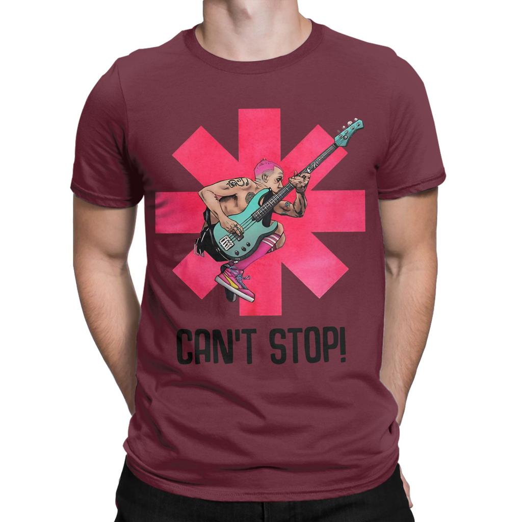 Unisex Rote Chilischote T-Shirt Rockband Baumwoll-Oberteile Tolles Kurzarm Rundhals-T-Shirt Grafik-T-Shirts