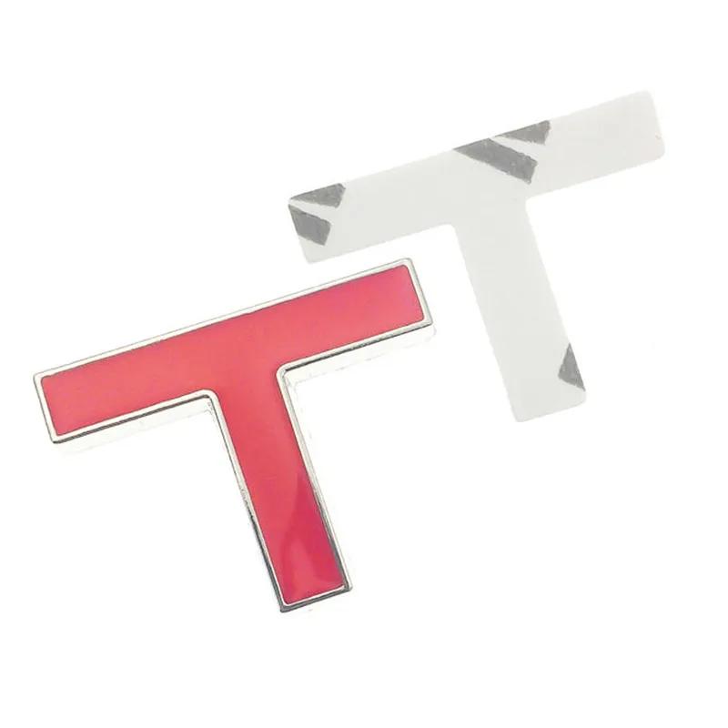 New Car 3D Metal 1.6T 1.8T 2.0T 2.8T Logo Sticker Emblem Badge Decals for Mazda KIA Renault TOYOTA BMW Ford Focus Car Styling