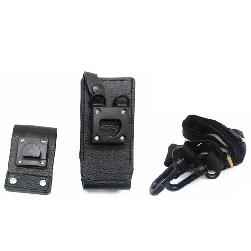Walkie Talkie Leather Case Protective Sleeve Holster Shoulder Bag for Motorola MTP3150 MTP3200 MTP3250 MTP3500 MTP3550 Radio