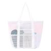 Netz-Strandtasche mit Reißverschluss, großes Fassungsvermögen, Strandtasche, faltbares Design, wasserdicht, sanddicht, Pooltasche mit Fächern
