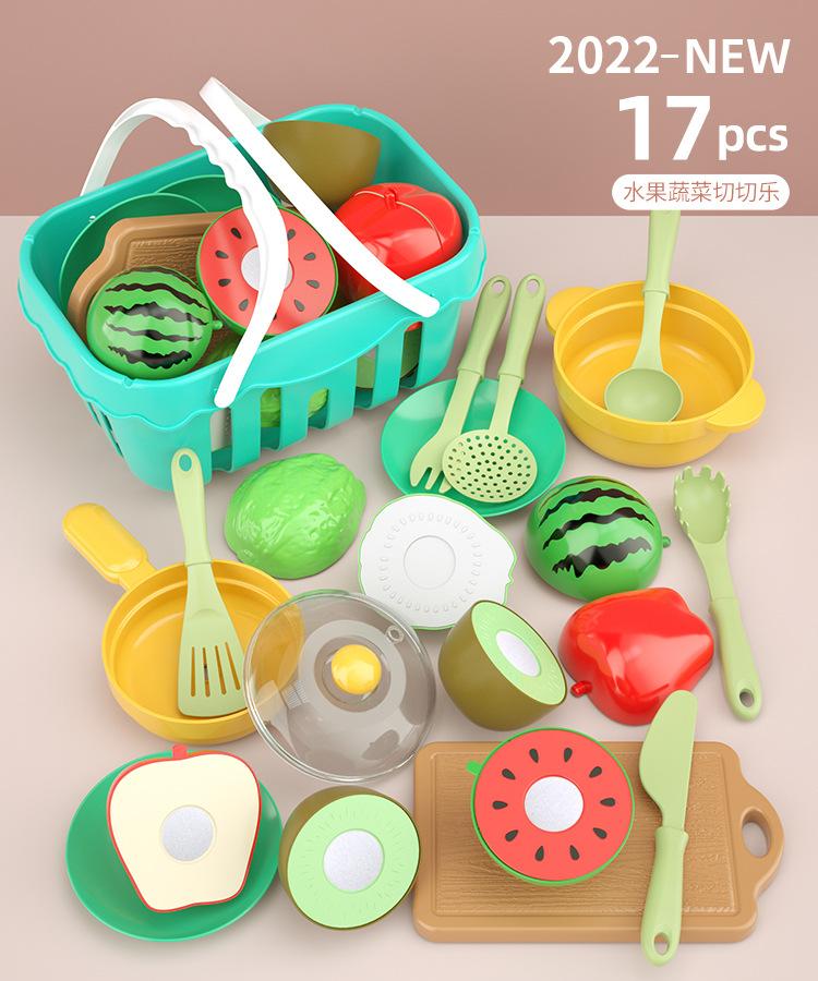 Cut Cut Music Toys Fruit And Fruit And Vegetable Puzzle Play House Kitchen Cut Vegetables Children'S Baby Child Toy Set