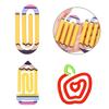 Acrylic Paper Clips,Reusable Heat Printed Transparent Bookmarks Clip For Document Organization Reading Accessories