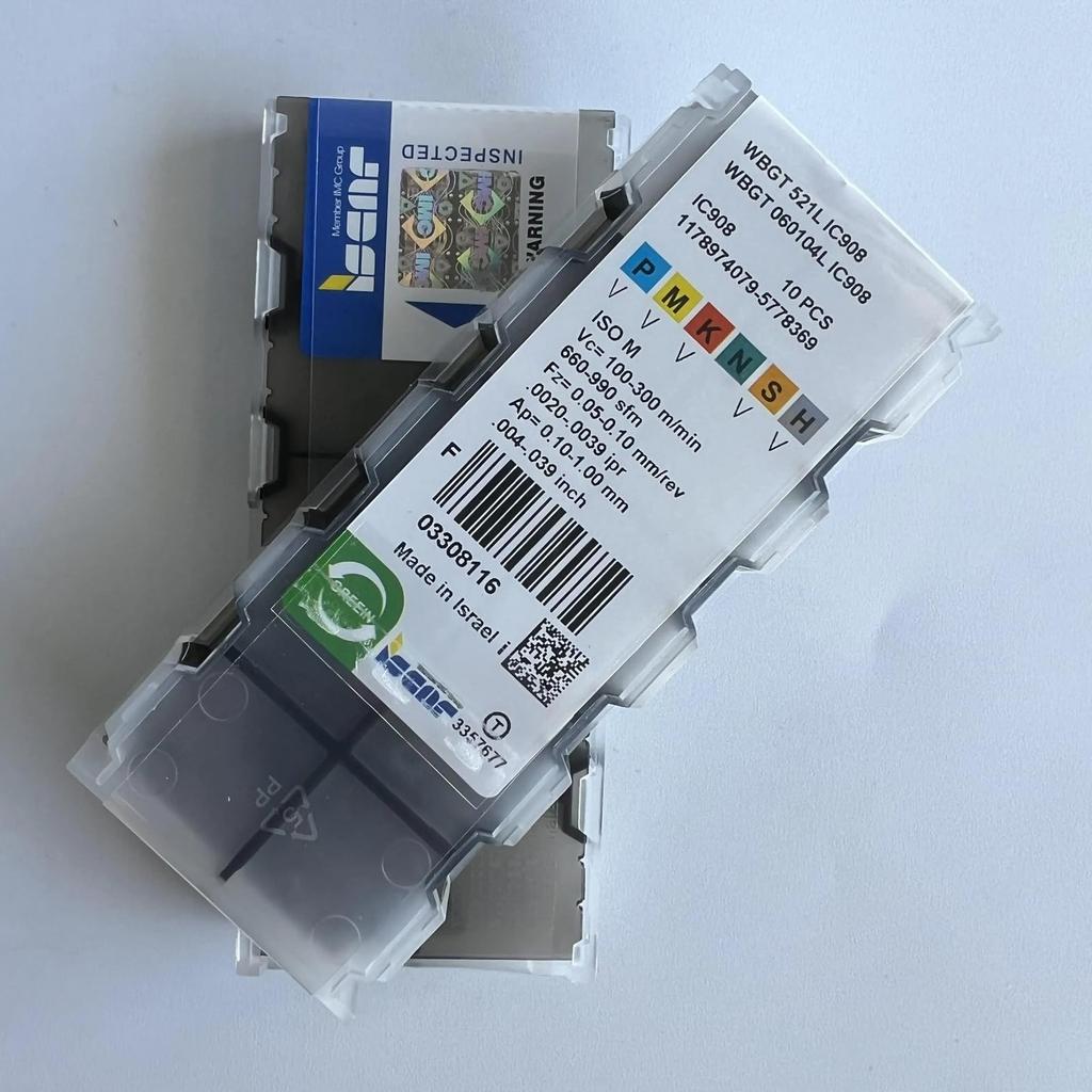 ISCAR / WBGT060104L IC908 /Original blade Carbide CNC Blade 10 PCS